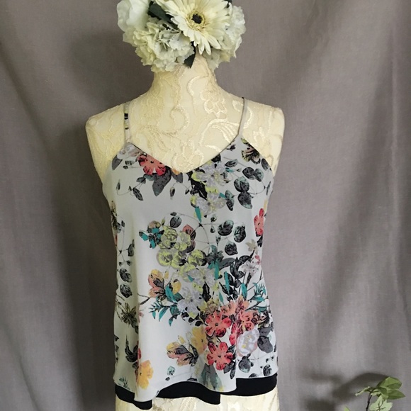 Floral racerback tank - Picture 1 of 2